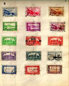 PLANCHE DE TIMBRES D ALGERIE (6)